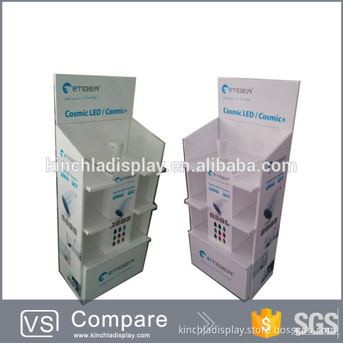 New design cardboard display stand with base suit for LED light